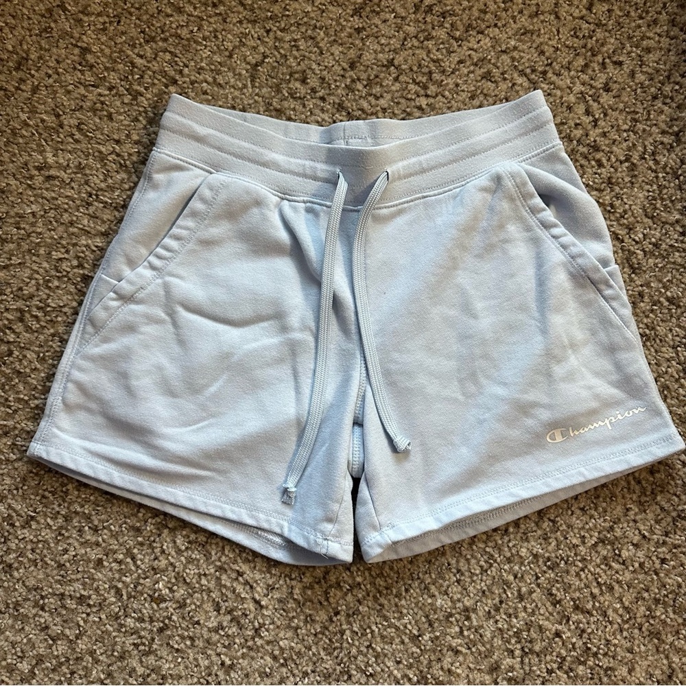 Champion Women's Sweat shorts in Light Blue - Picture 2 of 6